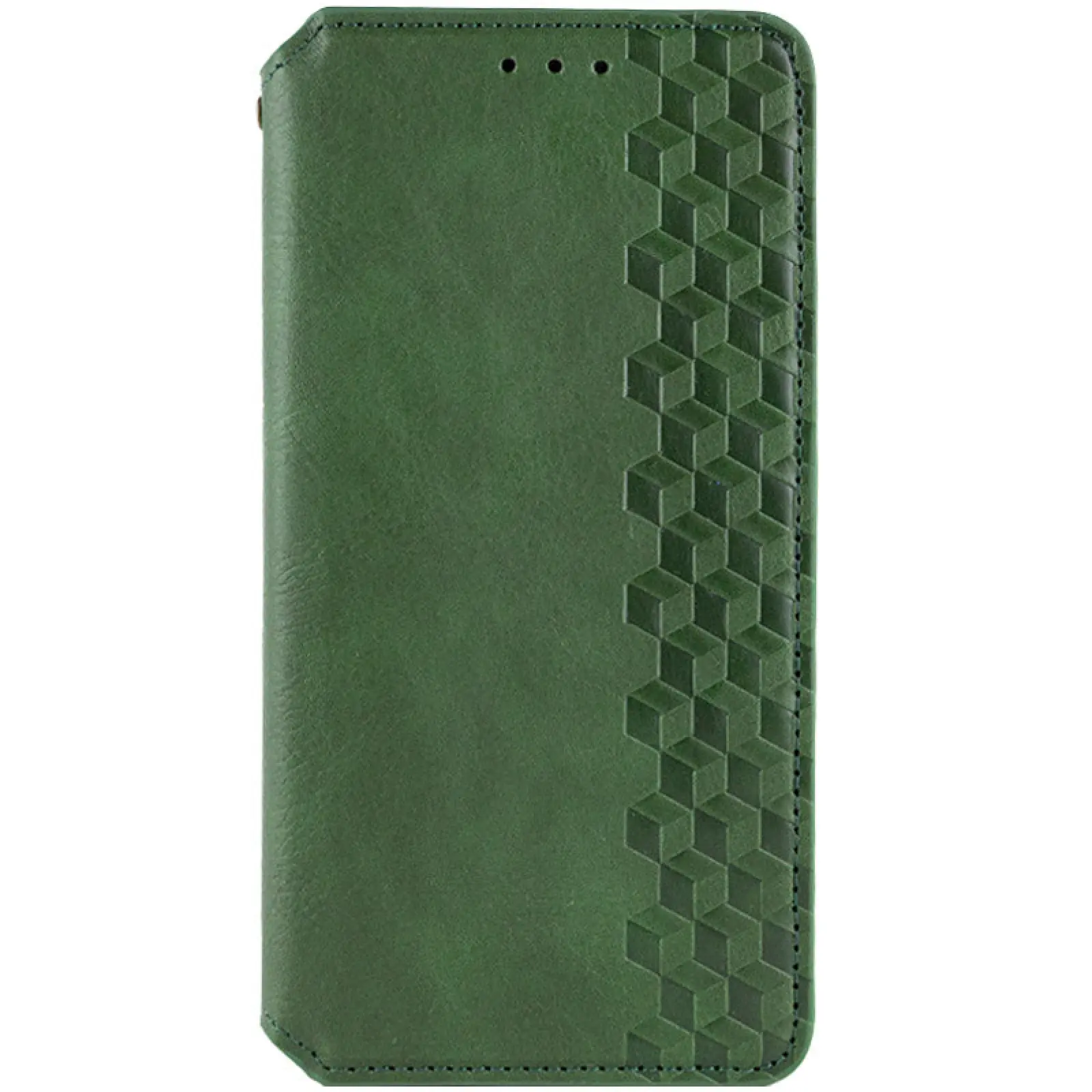Кожаный чехол-книжка GETMAN Cubic (PU) для Xiaomi Redmi 15 (Global), Зеленый, Искусственная кожа, купить оптом с доставкой