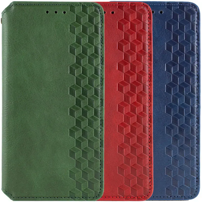 Кожаный чехол-книжка GETMAN Cubic (PU) для Xiaomi Redmi 15C (Global) / Poco C85 (Global), Искусственная кожа, купить оптом с доставкой