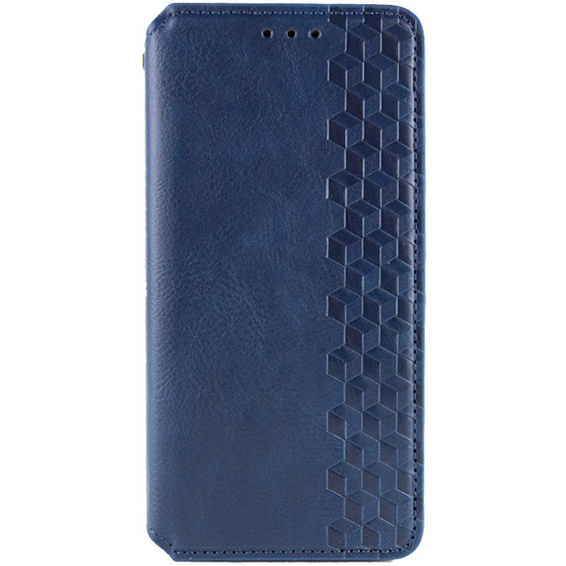 Шкіряний чохол-книжка GETMAN Cubic (PU) для Xiaomi Poco M7 4G, Синій, Штучна шкіра, купити оптом з доставкою