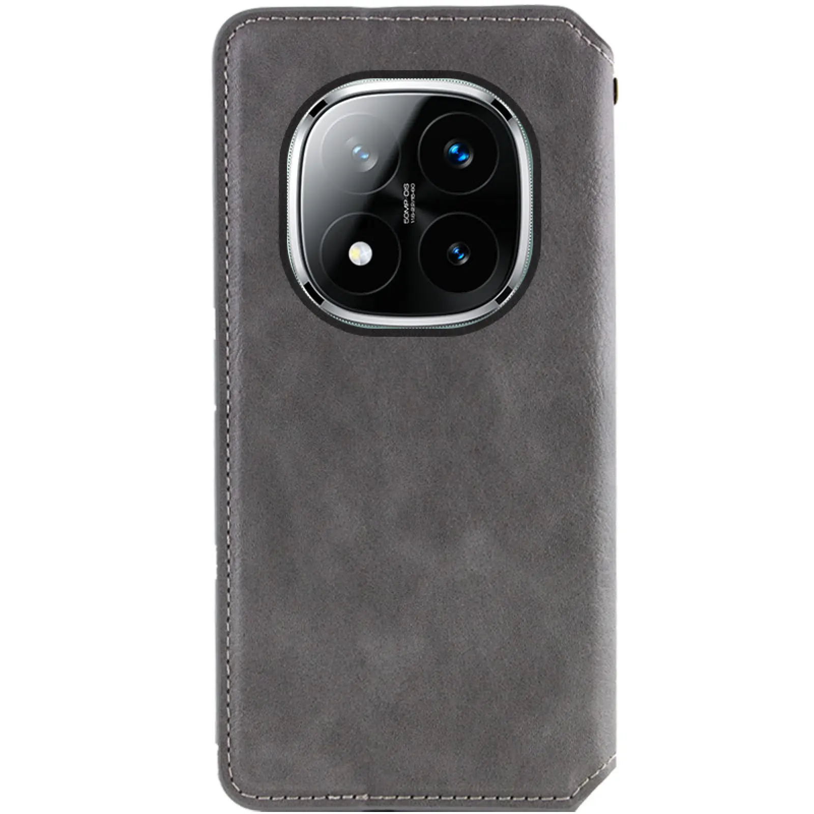 Кожаный чехол-книжка GETMAN Cubic (PU) для Xiaomi Redmi Note 15 4G/5G (EU), Серый 2, Искусственная кожа, купить оптом с доставкой