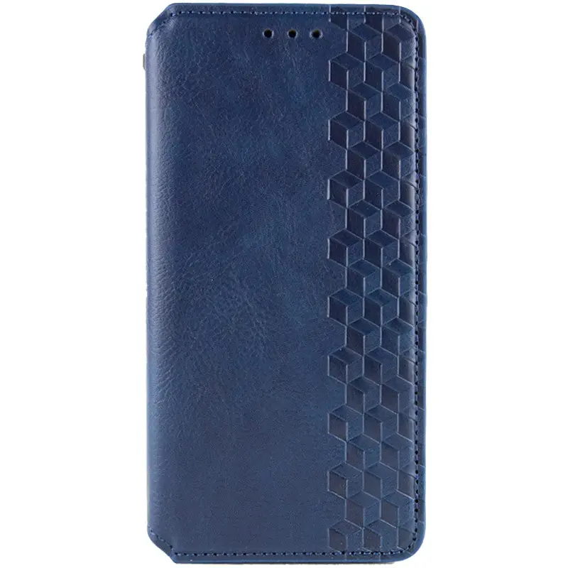 Кожаный чехол-книжка GETMAN Cubic (PU) для Xiaomi Redmi Note 15 4G/5G (EU), Синий, Искусственная кожа, купить оптом с доставкой