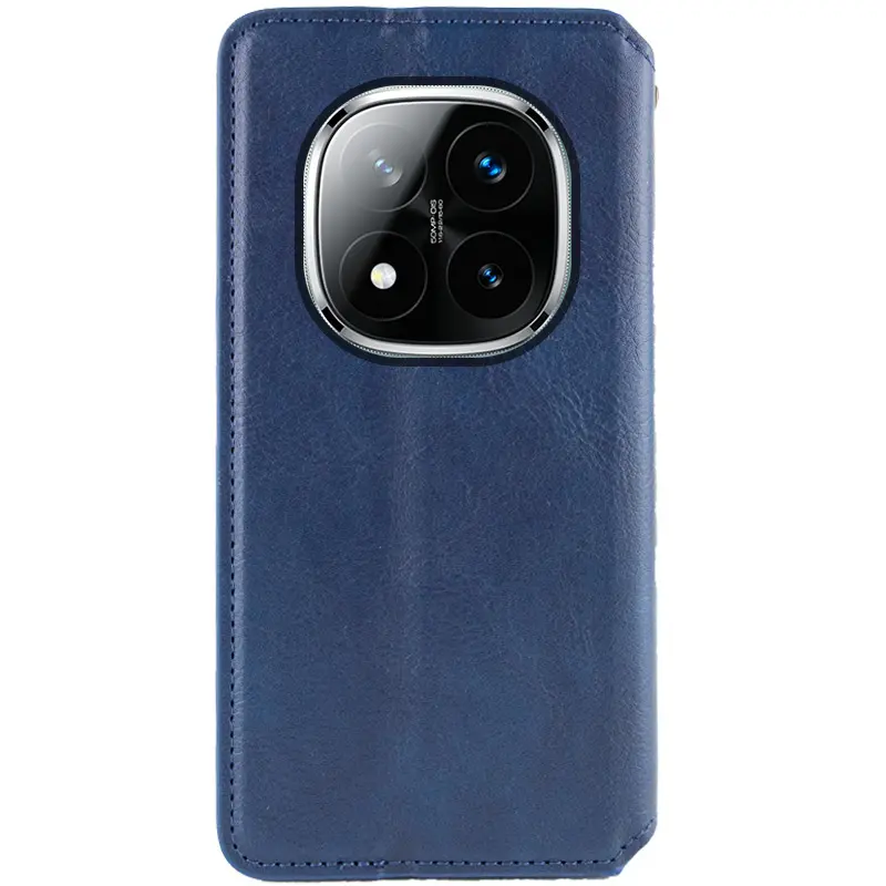 Кожаный чехол-книжка GETMAN Cubic (PU) для Xiaomi Redmi Note 15 4G/5G (EU), Синий 1, Искусственная кожа, купить оптом с доставкой