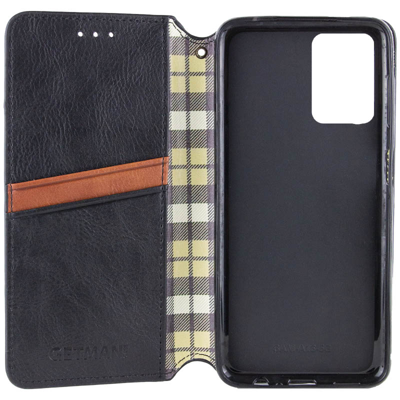 Кожаный чехол-книжка GETMAN Cubic (PU) для Motorola Moto G17, Черный 3, Искусственная кожа, купить оптом с доставкой