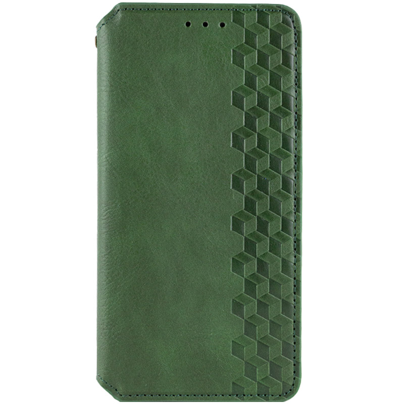 Кожаный чехол-книжка GETMAN Cubic (PU) для Samsung Galaxy A27, Зеленый, Искусственная кожа, купить оптом с доставкой