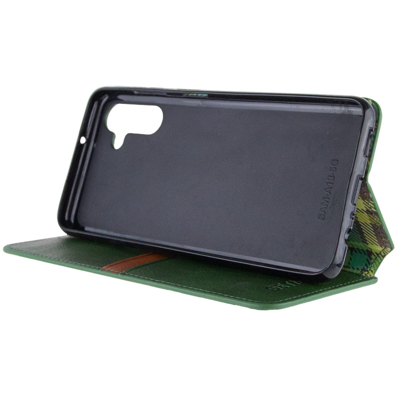 Кожаный чехол-книжка GETMAN Cubic (PU) для Samsung Galaxy A27, Зеленый 4, Искусственная кожа, купить оптом с доставкой