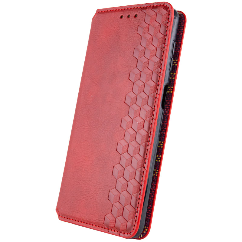 Кожаный чехол-книжка GETMAN Cubic (PU) для Samsung Galaxy A27, Красный 3, Искусственная кожа, купить оптом с доставкой