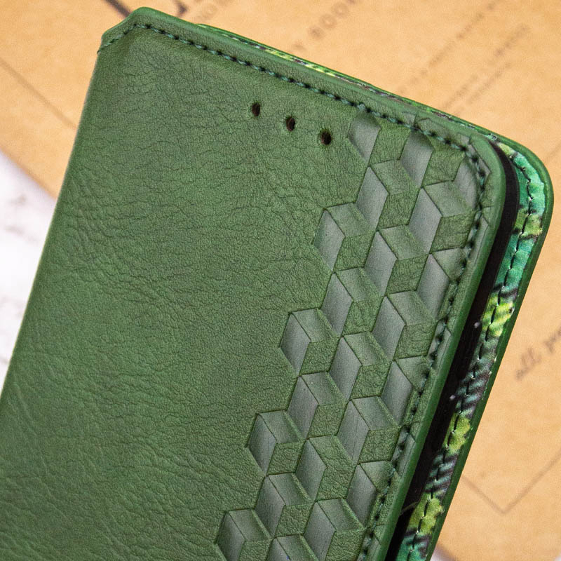 Кожаный чехол книжка GETMAN Cubic (PU) для Motorola Moto G67 | на картинке №6