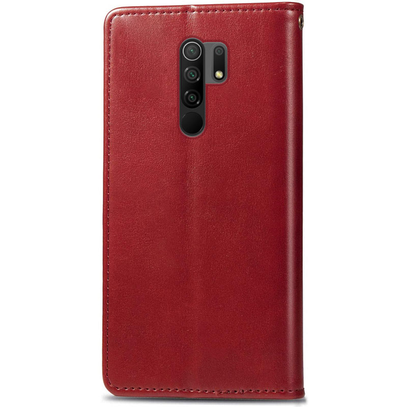 Шкіряний чохол-книжка GETMAN Gallant (PU) для Xiaomi Redmi Note 8 Pro, Червоний 3, Штучна шкіра, купити оптом з доставкою