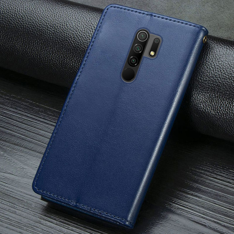 Шкіряний чохол-книжка GETMAN Gallant (PU) для Xiaomi Redmi Note 8 Pro, Синій 5, Штучна шкіра, купити оптом з доставкою