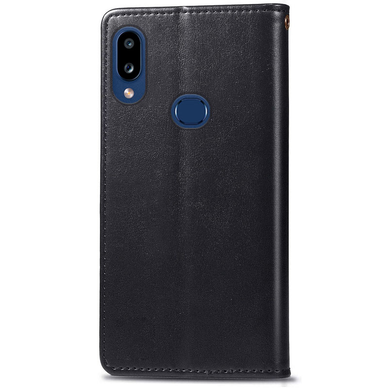 Шкіряний чохол-книжка GETMAN Gallant (PU) для Samsung Galaxy A10s, Чорний 1, Штучна шкіра, купити оптом з доставкою