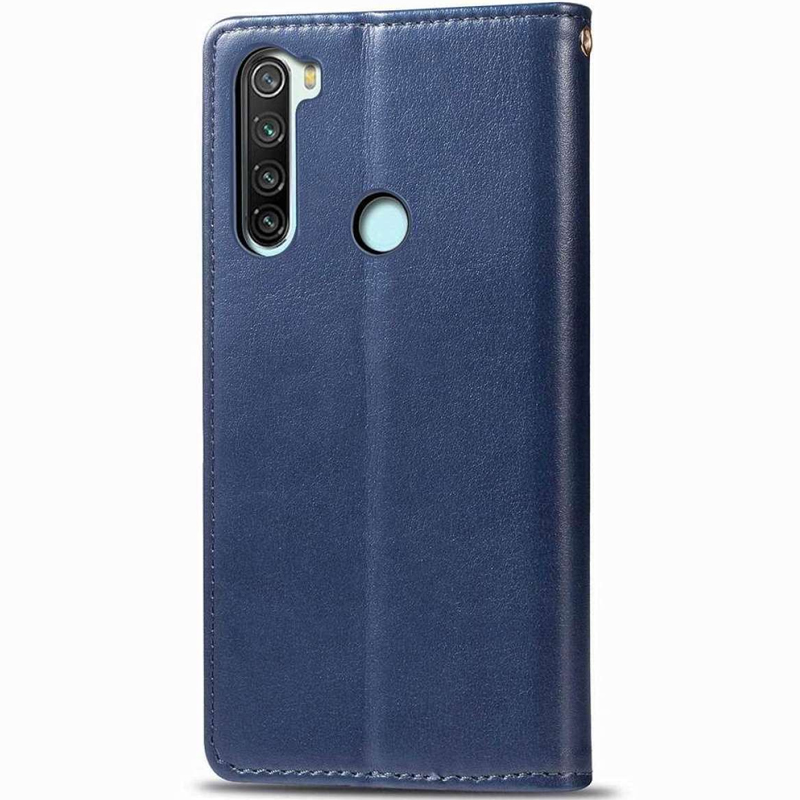 Шкіряний чохол-книжка GETMAN Gallant (PU) для Xiaomi Redmi Note 8T, Синій 3, Штучна шкіра, купити оптом з доставкою