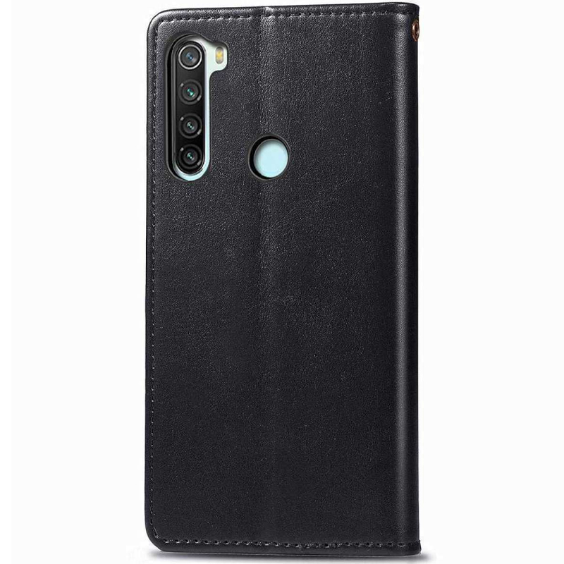 Шкіряний чохол-книжка GETMAN Gallant (PU) для Xiaomi Redmi Note 8T, Чорний 3, Штучна шкіра, купити оптом з доставкою