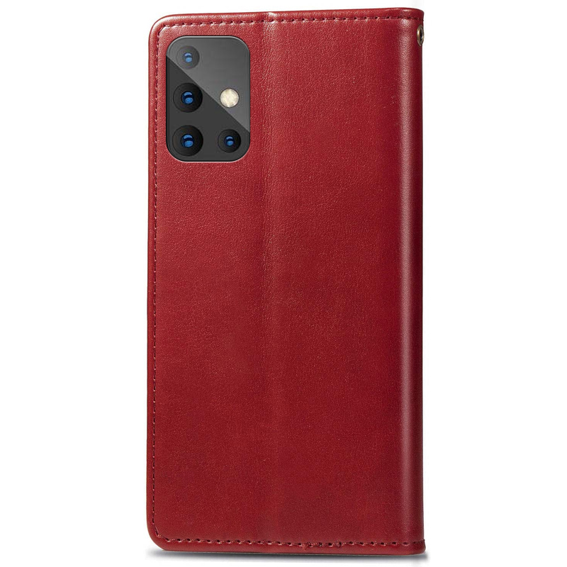 Шкіряний чохол-книжка GETMAN Gallant (PU) для Samsung Galaxy A51, Червоний 3, Штучна шкіра, купити оптом з доставкою
