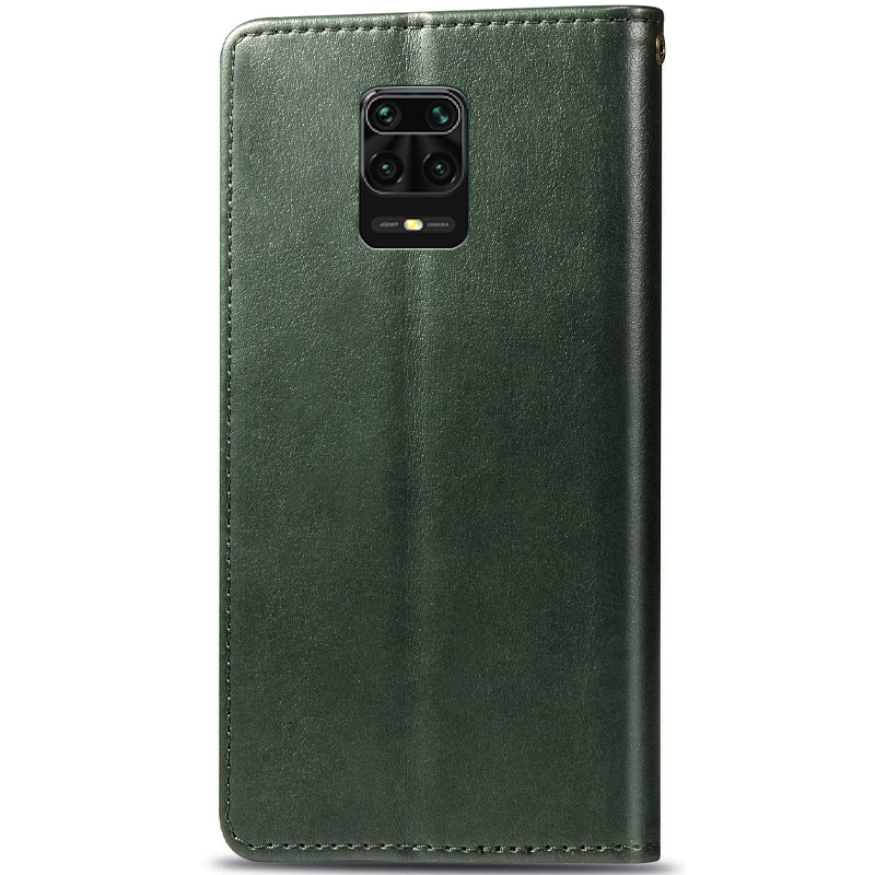 Шкіряний чохол-книжка GETMAN Gallant (PU) для Xiaomi Redmi Note 9s / Note 9 Pro / Note 9 Pro Max, Зелений 3, Штучна шкіра, купити оптом з доставкою