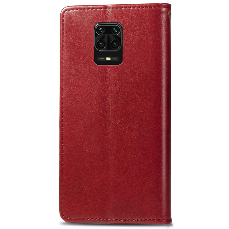 Шкіряний чохол-книжка GETMAN Gallant (PU) для Xiaomi Redmi Note 9s / Note 9 Pro / Note 9 Pro Max, Червоний 3, Штучна шкіра, купити оптом з доставкою