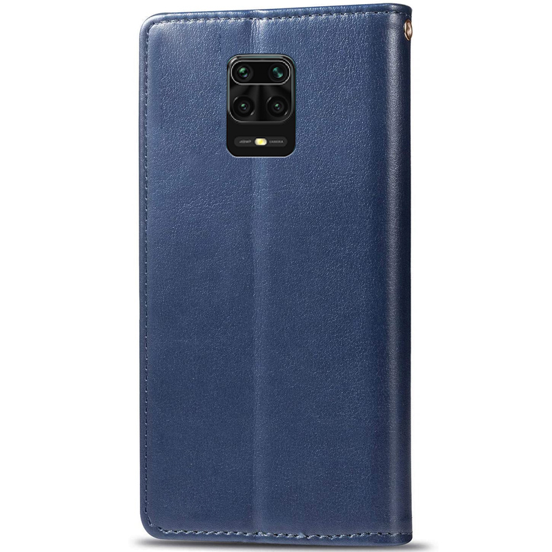 Шкіряний чохол-книжка GETMAN Gallant (PU) для Xiaomi Redmi Note 9s / Note 9 Pro / Note 9 Pro Max, Синій 3, Штучна шкіра, купити оптом з доставкою