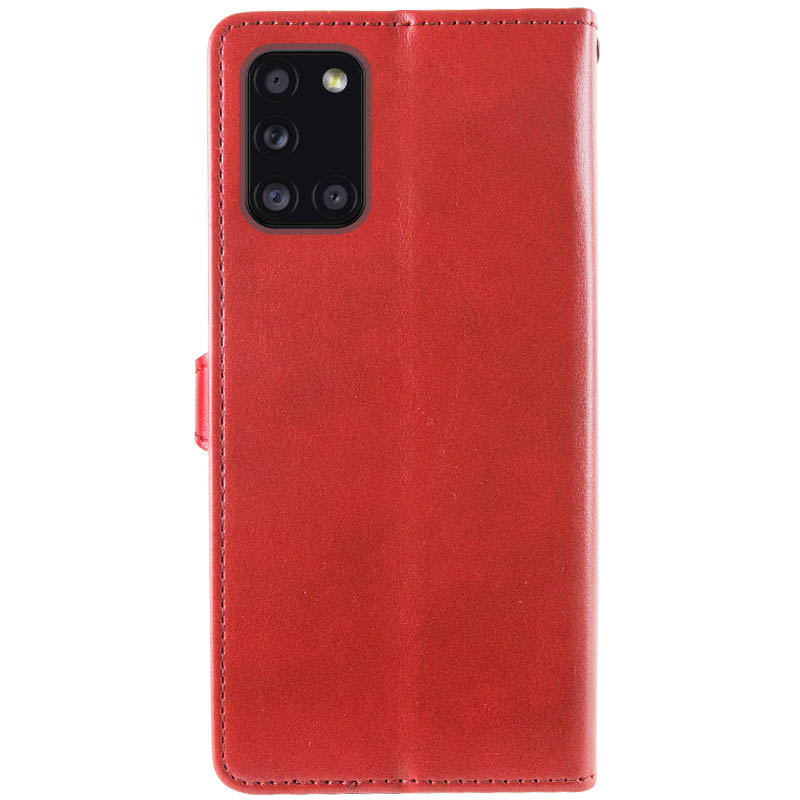 Шкіряний чохол-книжка GETMAN Gallant (PU) для Samsung Galaxy A31, Червоний 5, Штучна шкіра, купити оптом з доставкою