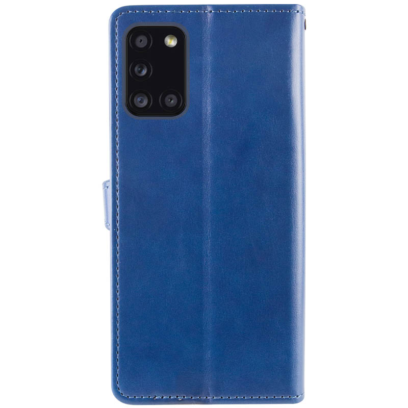 Шкіряний чохол-книжка GETMAN Gallant (PU) для Samsung Galaxy A31, Синій 4, Штучна шкіра, купити оптом з доставкою
