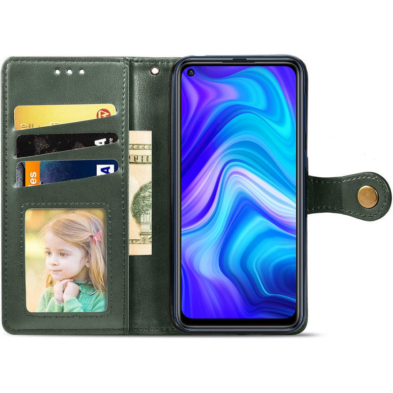 Шкіряний чохол-книжка GETMAN Gallant (PU) для Xiaomi Redmi Note 9 / Redmi 10X