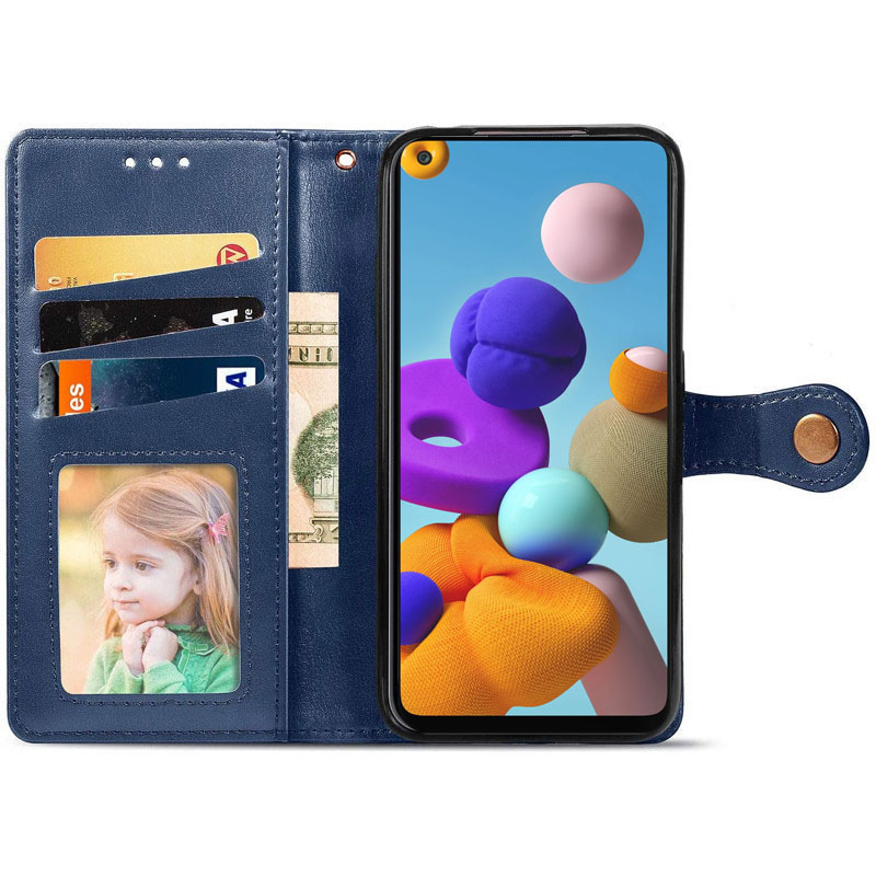 Шкіряний чохол-книжка GETMAN Gallant (PU) для Samsung Galaxy A21s