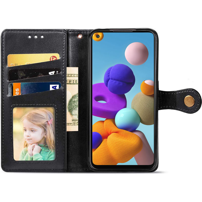 Шкіряний чохол-книжка GETMAN Gallant (PU) для Samsung Galaxy A21s