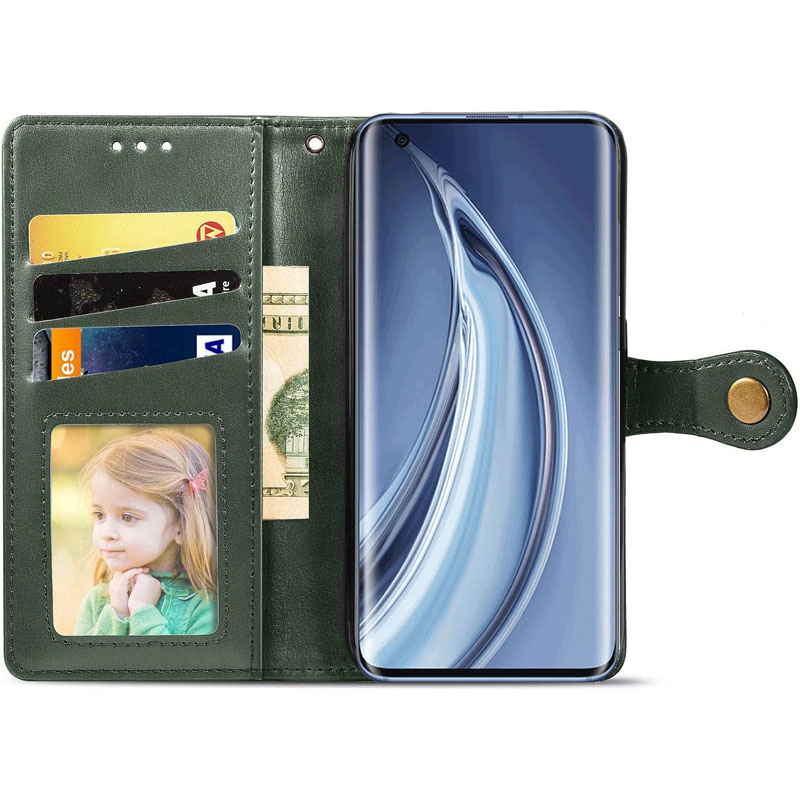 Шкіряний чохол-книжка GETMAN Gallant (PU) для Xiaomi Redmi 9, Зелений 1, Штучна шкіра, купити оптом з доставкою