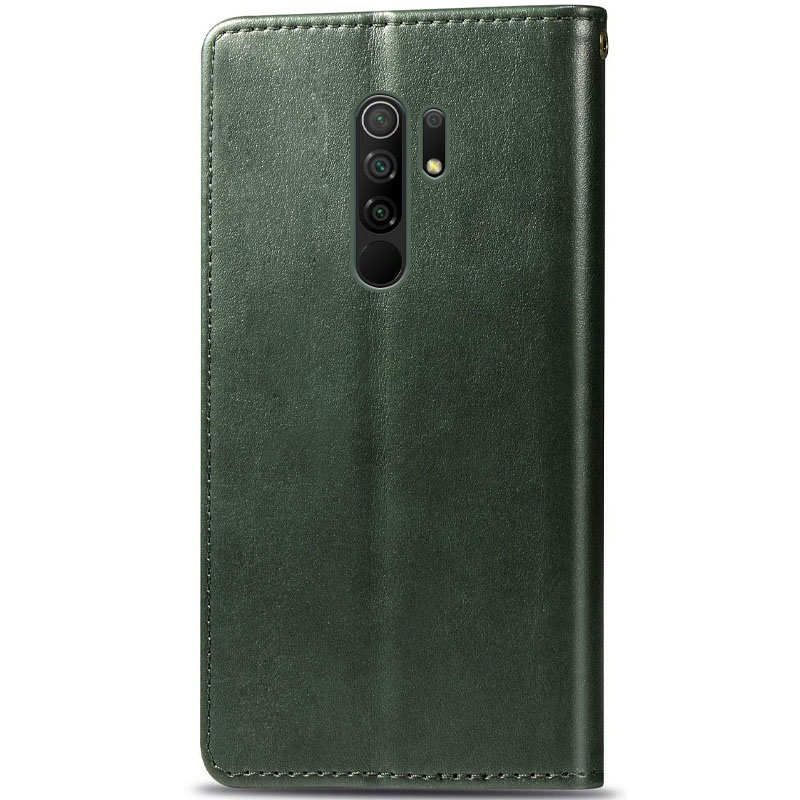 Шкіряний чохол-книжка GETMAN Gallant (PU) для Xiaomi Redmi 9, Зелений 3, Штучна шкіра, купити оптом з доставкою