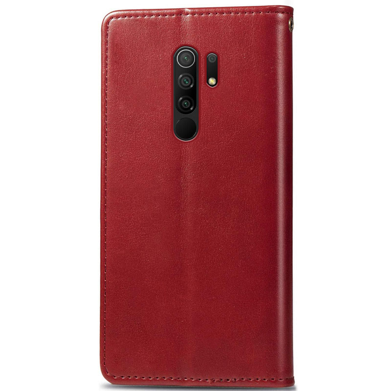 Шкіряний чохол-книжка GETMAN Gallant (PU) для Xiaomi Redmi 9, Червоний 1, Штучна шкіра, купити оптом з доставкою