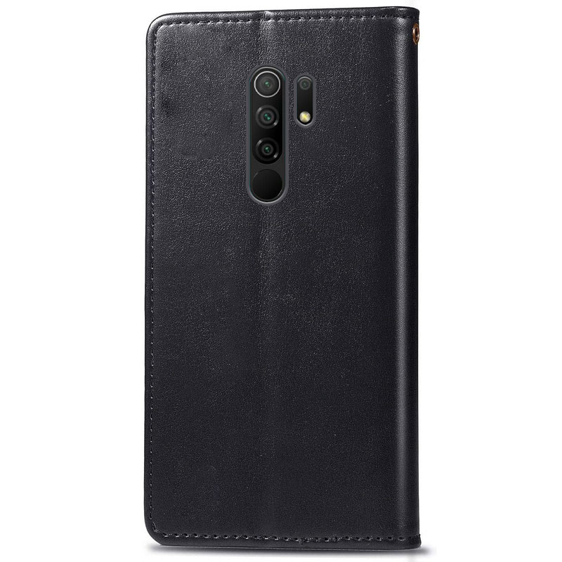 Шкіряний чохол-книжка GETMAN Gallant (PU) для Xiaomi Redmi 9, Чорний 3, Штучна шкіра, купити оптом з доставкою
