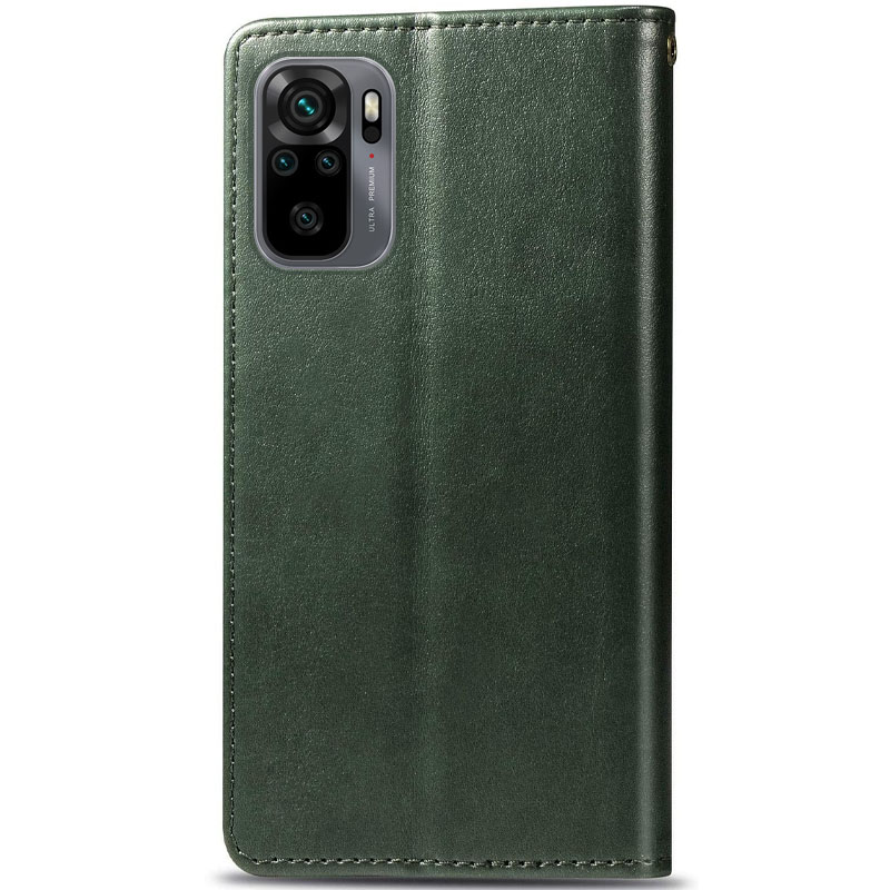 Шкіряний чохол-книжка GETMAN Gallant (PU) для Xiaomi Redmi Note 10 / Note 10s, Зелений 1, Штучна шкіра, купити оптом з доставкою