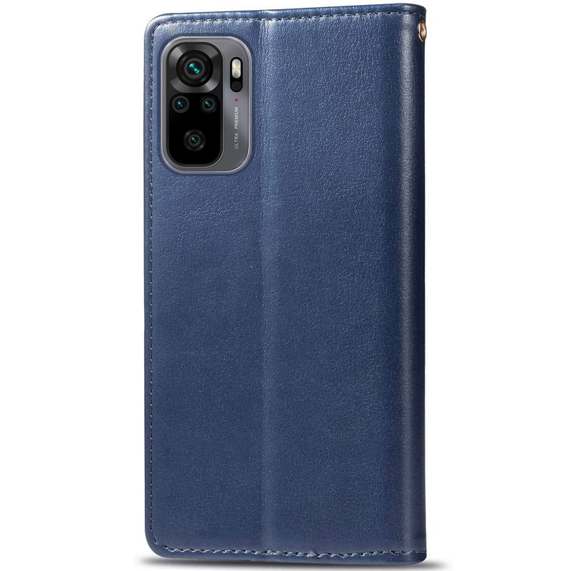 Шкіряний чохол-книжка GETMAN Gallant (PU) для Xiaomi Redmi Note 10 / Note 10s, Синій 3, Штучна шкіра, купити оптом з доставкою