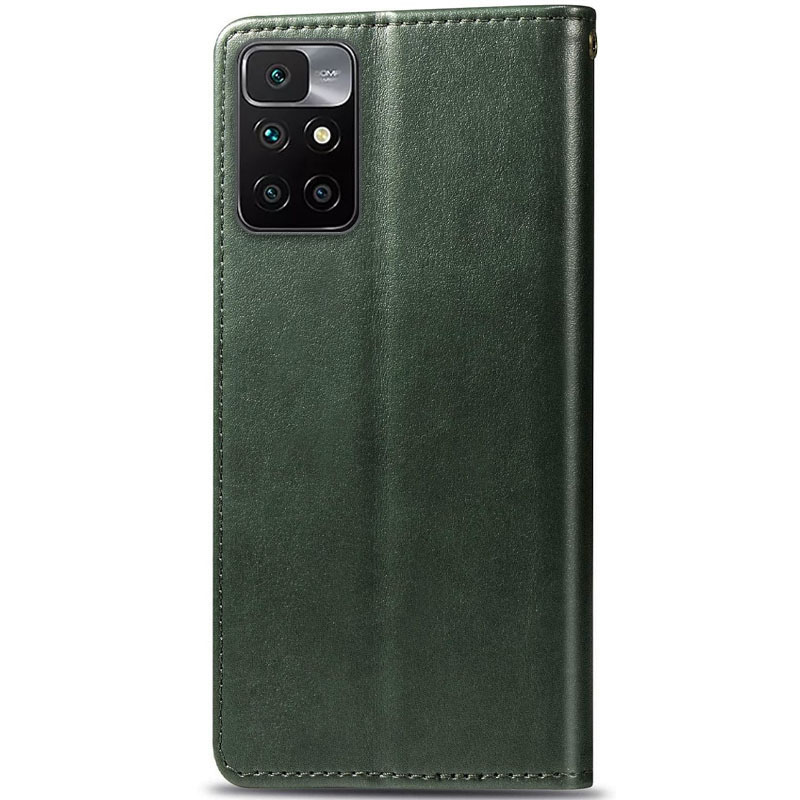 Кожаный чехол-книжка GETMAN Gallant (PU) для Xiaomi Redmi 10, Зеленый 1, Искусственная кожа, купить оптом с доставкой