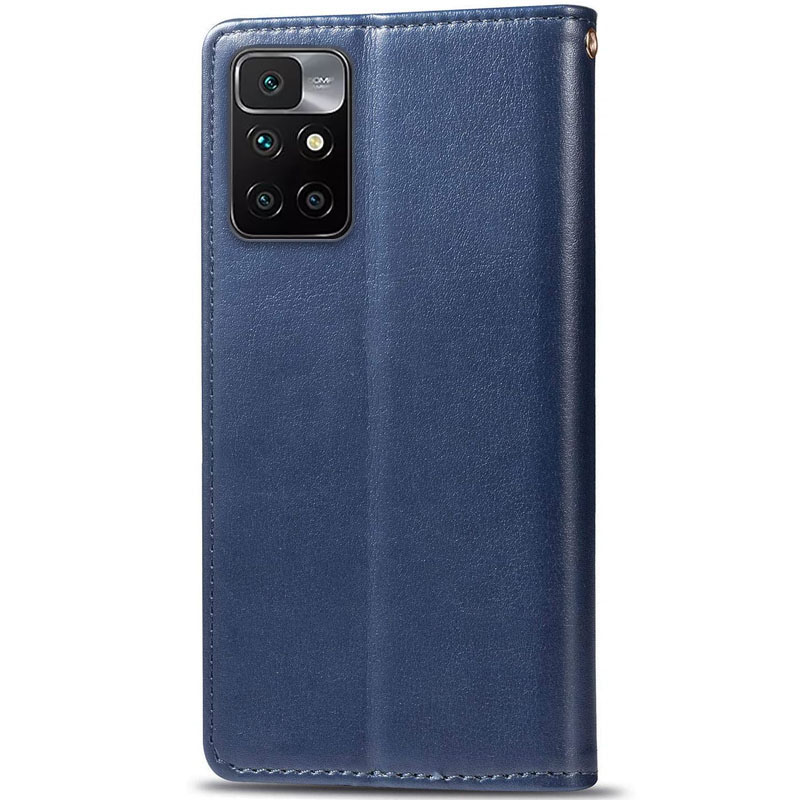 Шкіряний чохол-книжка GETMAN Gallant (PU) для Xiaomi Redmi 10, Синій 1, Штучна шкіра, купити оптом з доставкою