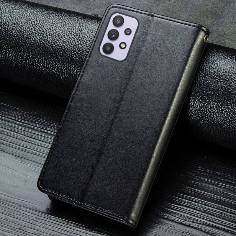 Шкіряний чохол-книжка GETMAN Gallant (PU) для Samsung Galaxy A13 4G, Чорний 5, Штучна шкіра, купити оптом з доставкою