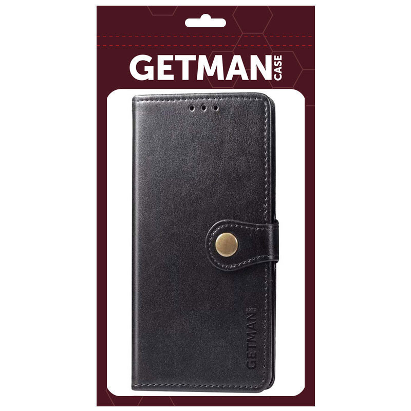 Шкіряний чохол-книжка GETMAN Gallant (PU) для TECNO Camon 19, Чорний 4, Штучна шкіра, купити оптом з доставкою