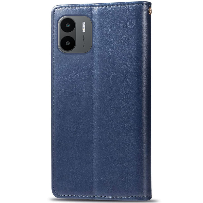 Шкіряний чохол-книжка GETMAN Gallant (PU) для Xiaomi Redmi A1 / A2, Синій 3, Штучна шкіра, купити оптом з доставкою