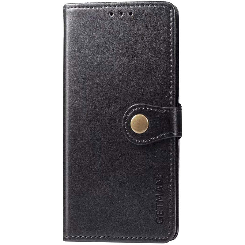 Шкіряний чохол-книжка GETMAN Gallant (PU) для Xiaomi 12T / 12T Pro, Чорний, Штучна шкіра, купити оптом з доставкою