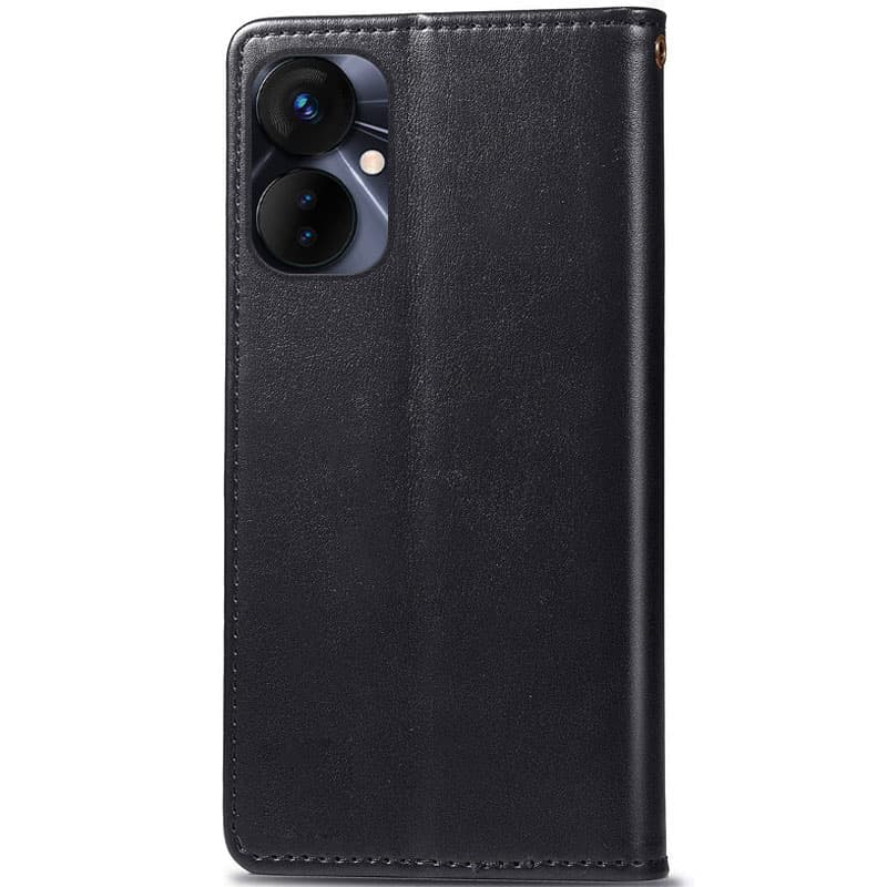 Шкіряний чохол-книжка GETMAN Gallant (PU) для TECNO Spark 9 Pro (KH7n), Чорний 1, Штучна шкіра, купити оптом з доставкою