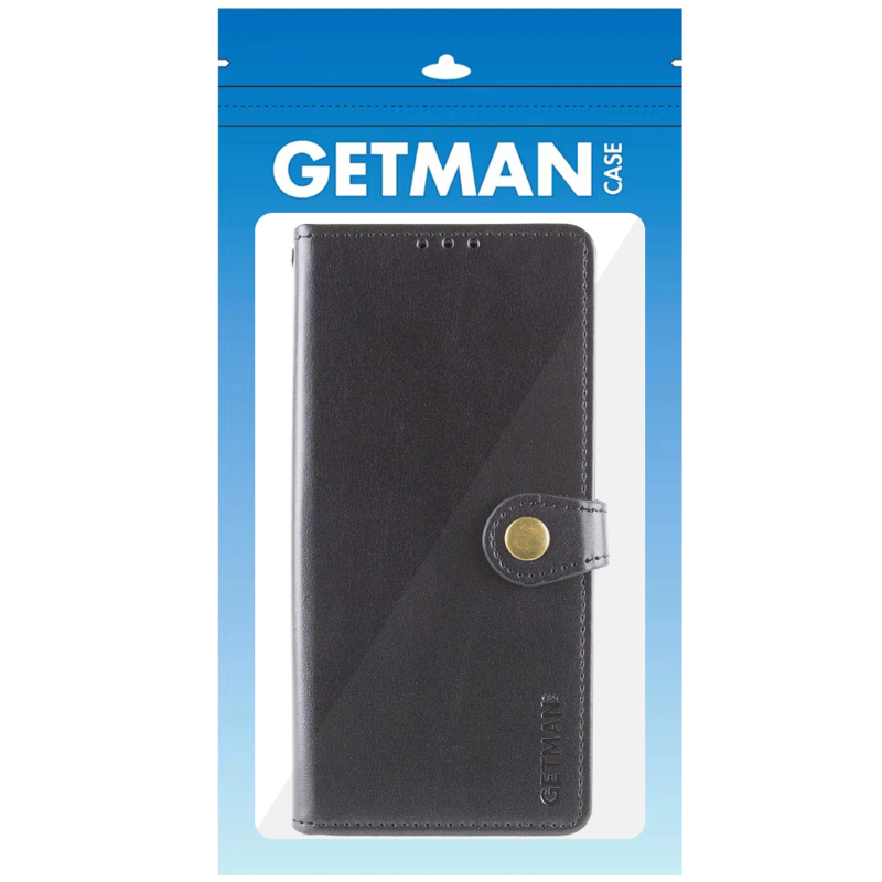 Шкіряний чохол-книжка GETMAN Gallant (PU) для TECNO Spark 9 Pro (KH7n), Чорний 4, Штучна шкіра, купити оптом з доставкою