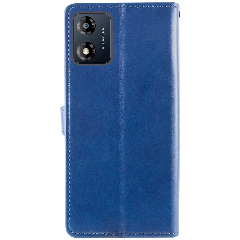 Кожаный чехол-книжка GETMAN Gallant (PU) для Motorola Moto E13, Синий 5, Искусственная кожа, купить оптом с доставкой