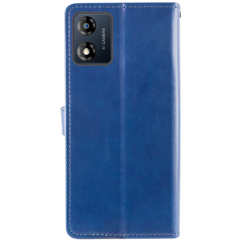 Шкіряний чохол-книжка GETMAN Gallant (PU) для Motorola Moto E13, Синій 5, Штучна шкіра, купити оптом з доставкою