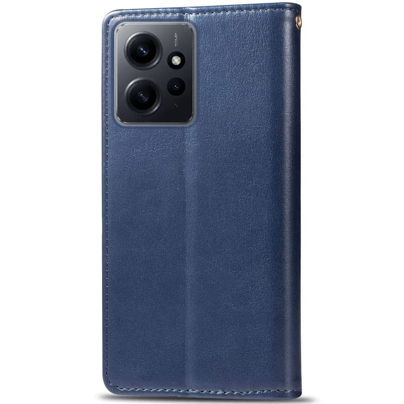 Шкіряний чохол-книжка GETMAN Gallant (PU) для Xiaomi Redmi Note 12 4G, Синій 1, Штучна шкіра, купити оптом з доставкою