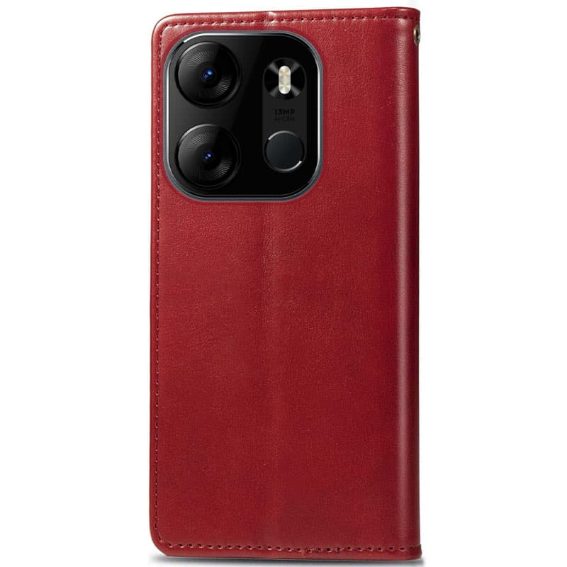 Шкіряний чохол-книжка GETMAN Gallant (PU) для Tecno Spark Go 2023, Червоний 1, Штучна шкіра, купити оптом з доставкою