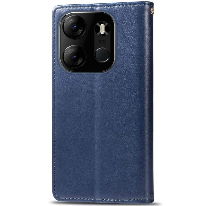 Шкіряний чохол-книжка GETMAN Gallant (PU) для Tecno Spark Go 2023, Синій 1, Штучна шкіра, купити оптом з доставкою