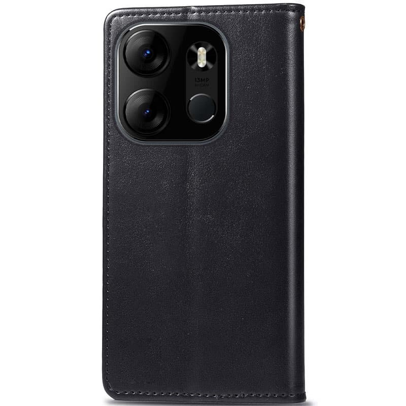 Шкіряний чохол-книжка GETMAN Gallant (PU) для Tecno Spark Go 2023, Чорний 1, Штучна шкіра, купити оптом з доставкою