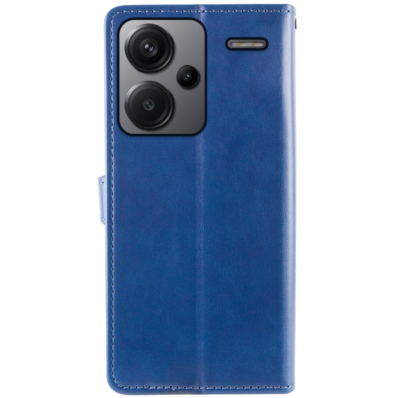 Шкіряний чохол-книжка GETMAN Gallant (PU) для Xiaomi Redmi Note 13 Pro+, Синій 1, Штучна шкіра, купити оптом з доставкою