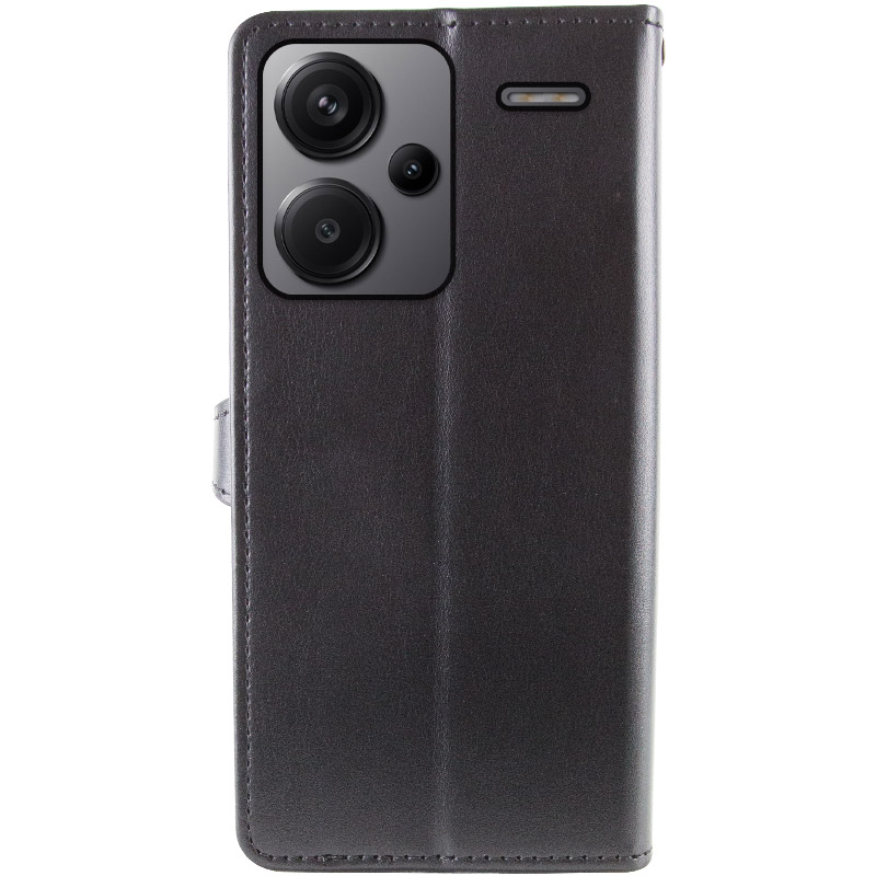 Шкіряний чохол-книжка GETMAN Gallant (PU) для Xiaomi Redmi Note 13 Pro+, Чорний 1, Штучна шкіра, купити оптом з доставкою