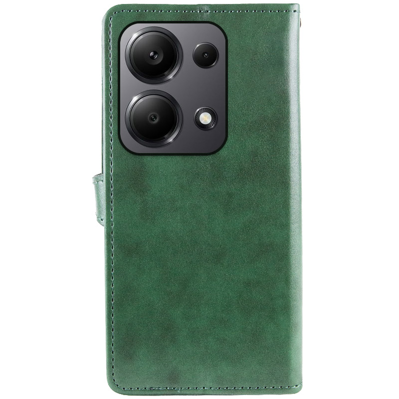 Шкіряний чохол-книжка GETMAN Gallant (PU) для Xiaomi Redmi Note 13 4G, Зелений 2, Штучна шкіра, купити оптом з доставкою