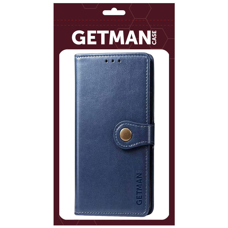 Шкіряний чохол-книжка GETMAN Gallant (PU) для Motorola Moto G24 / G04 / E14, Синій 4, Штучна шкіра, купити оптом з доставкою