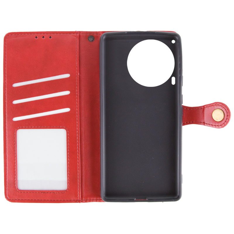 Шкіряний чохол-книжка GETMAN Gallant (PU) для TECNO Camon 30 (CL6), Червоний 5, Штучна шкіра, купити оптом з доставкою